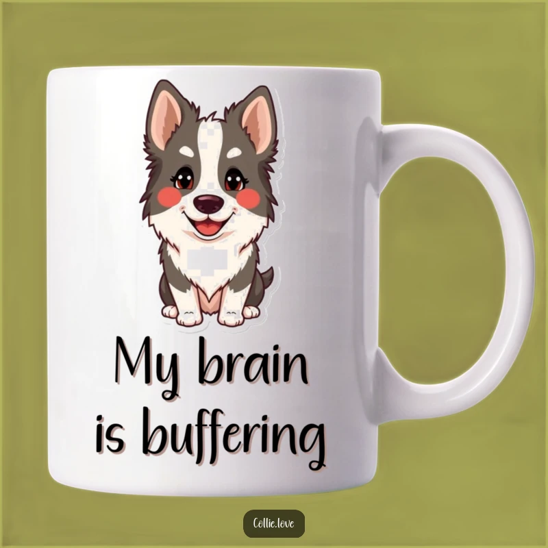 Funny Collie Head Tilt Mug: A Hilarious Dog Gift for Collie Lovers