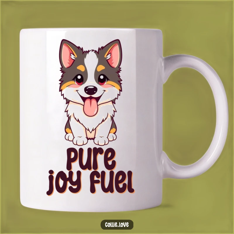 Funny Happy Collie Panting Mug: A Joyful Dog Gift