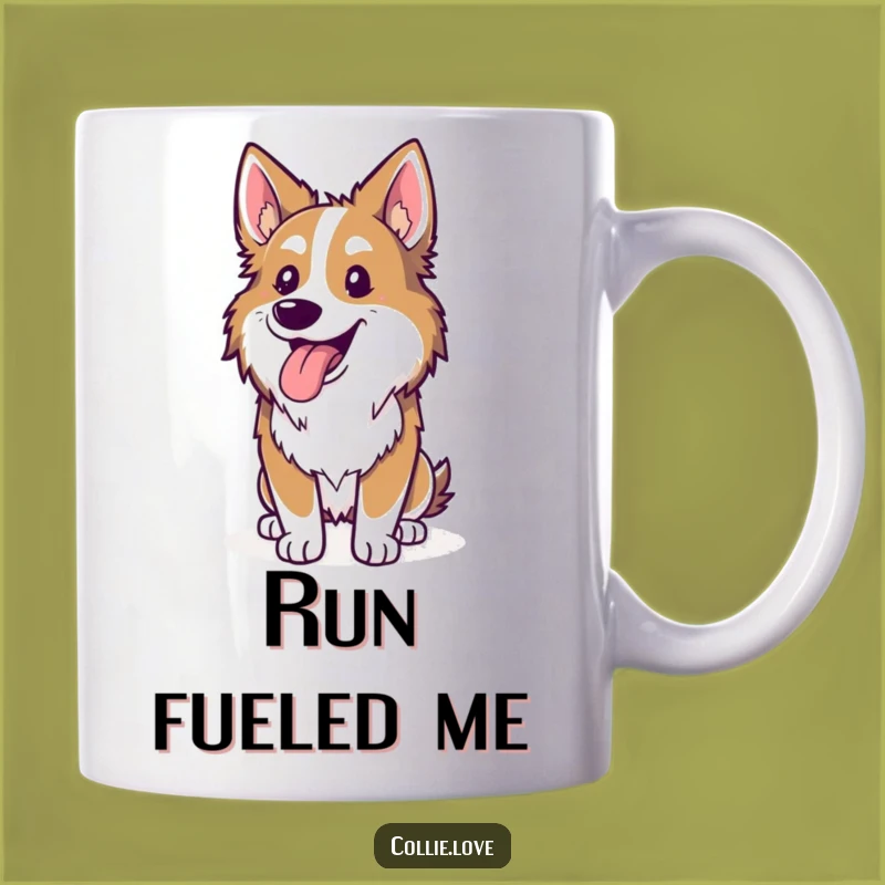 Funny Happy Collie Panting Mug - Energetic Dog Lover Funny Gift