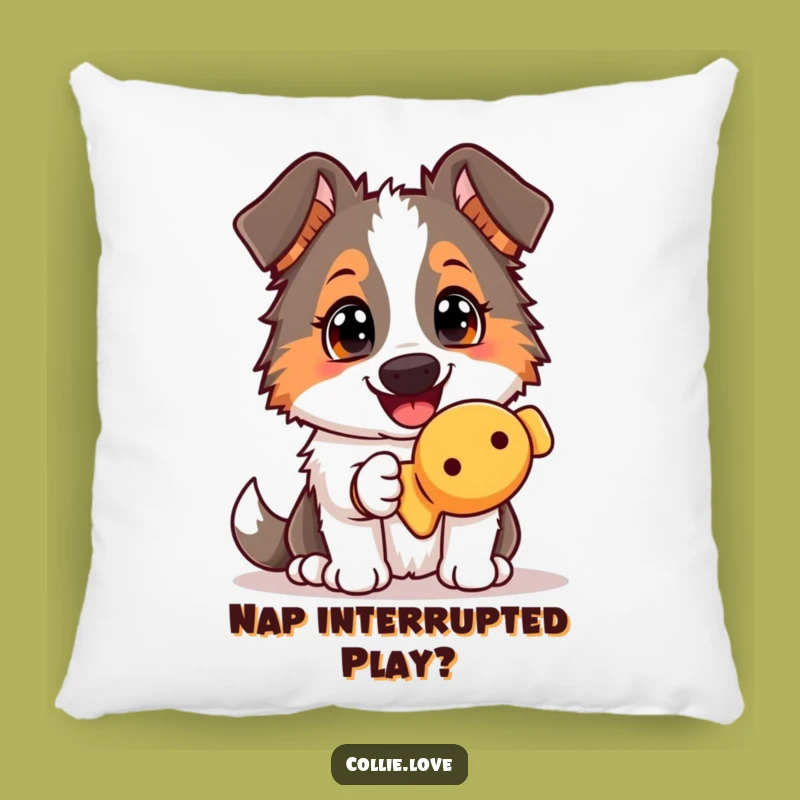 Collie Squeaky Toy Pillow: Cuddle Up with Canine Comedy and Comfort