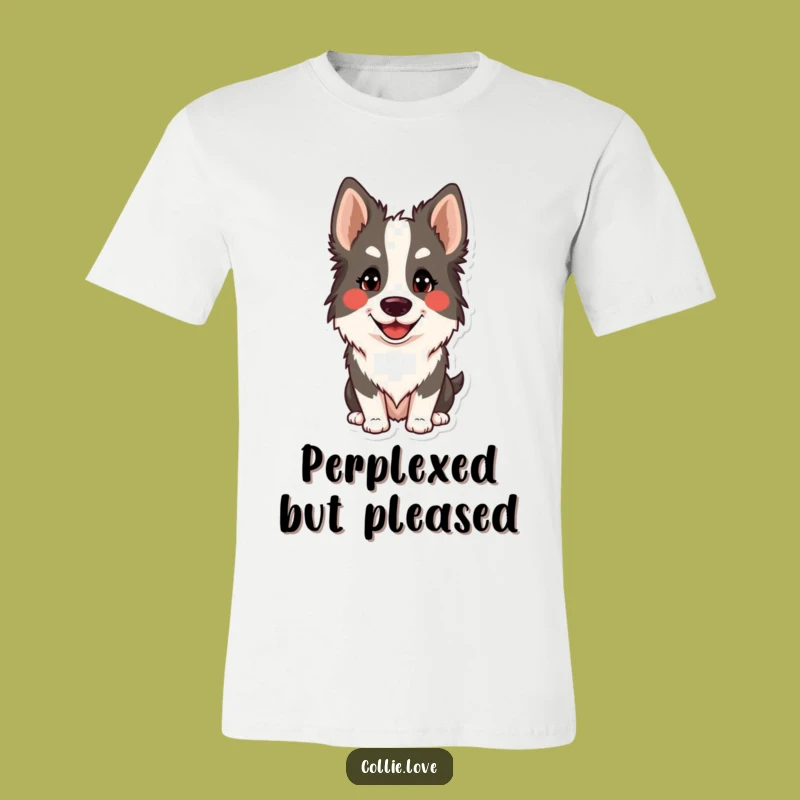 Funny Collie Smile T-Shirt: Wearable Humor for Silly Dog Lovers