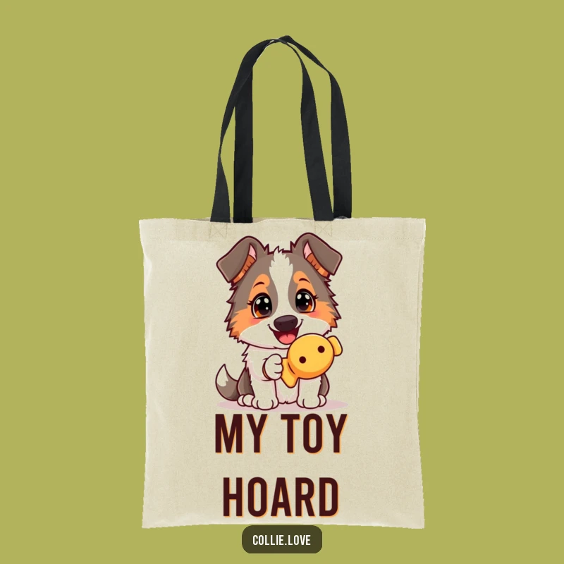 Funny Collie Squeaky Toy Tote Bag: Carry Playfulness Everywhere You Go